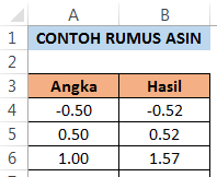Fungsi dan Cara Menggunakan Rumus ASIN Dalam Microsoft Excel Fungsi dan Cara Menggunakan Rumus ASIN Dalam Microsoft Excel